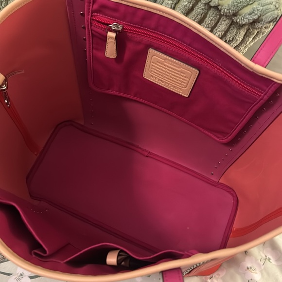 Coach Tote with Rivets - Picture 2 of 12